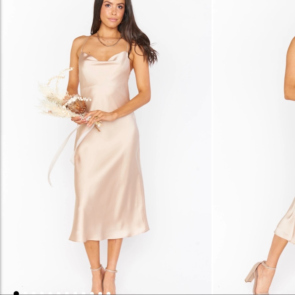 Show Me Your Mumu Verona Cowl Neck MIDI dress